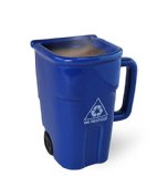 FPBS Lustiger Entwurf, Mülleimer Keramik Tasse Papierkorb Tasse, für Kaffee, Tee, Milch, Saft und Wasser, Schöne Tasse Geschenk für Freunde, 450ml
